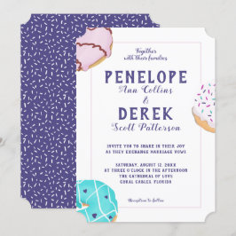 Invitación Moderno Ilustracion de crema helada Boda dulce