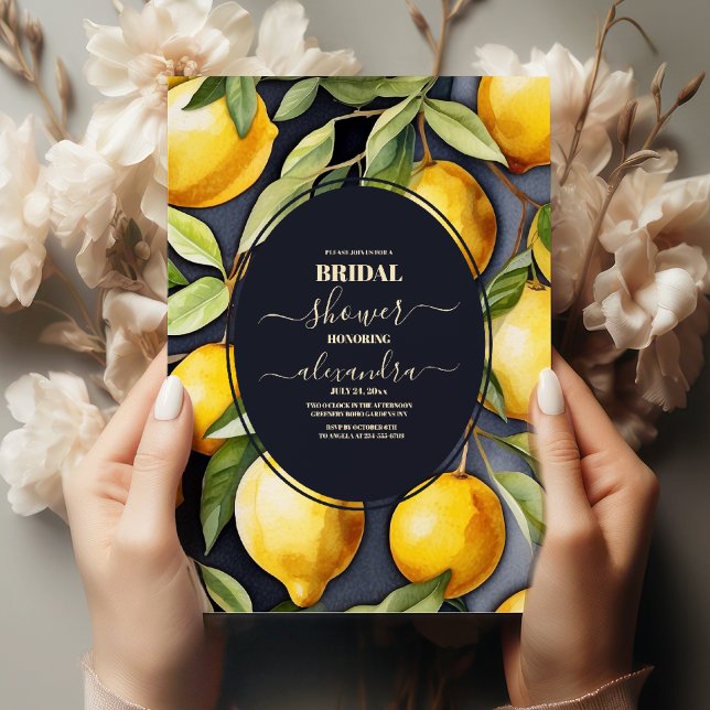 Invitación Moderno Lemon Garden Bridal Shower (Subido por el creador)
