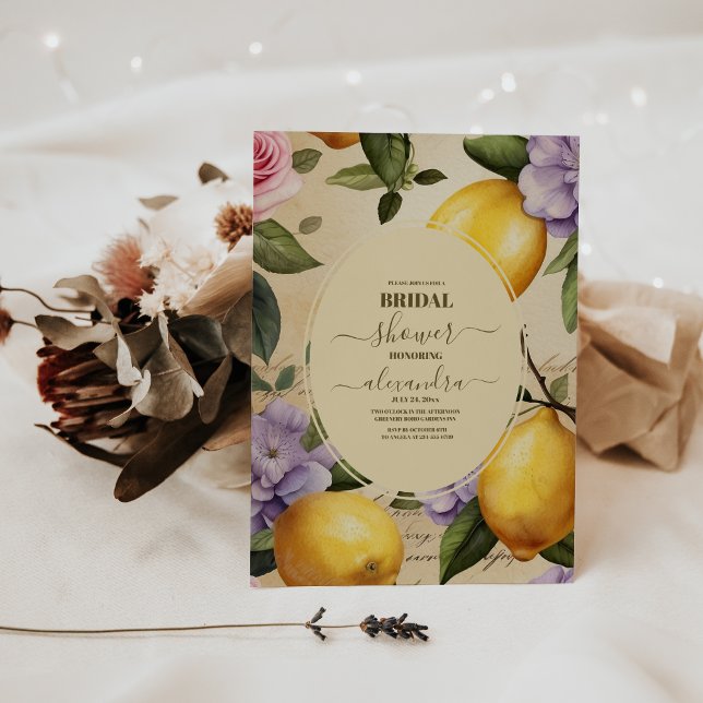 Invitación Moderno Lemon Garden Bridal Shower (Subido por el creador)
