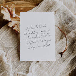 Invitación Moderno Minimalista blanco negro simple salva la f