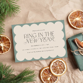 Invitación Moderno, minimalista y elegante sabio, con bordes 