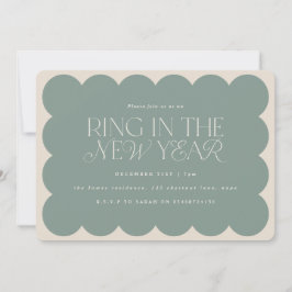 Invitación Moderno, minimalista y elegante sabio, con bordes 