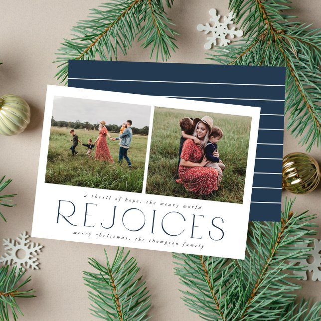 Invitación Moderno, mínimo regocijo Navidades religiosos foto (Subido por el creador)