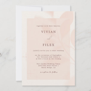 Invitación Moderno otoño, Boda en la sombra de la floración r