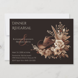 Invitación Moderno País Elegante Occidental- Floral