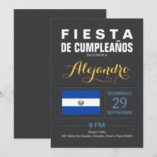 Invitación Moderno: Partido de El Salvador