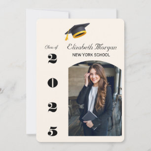 Invitación Moderno Partido de Graduación 2025 Multi Photo