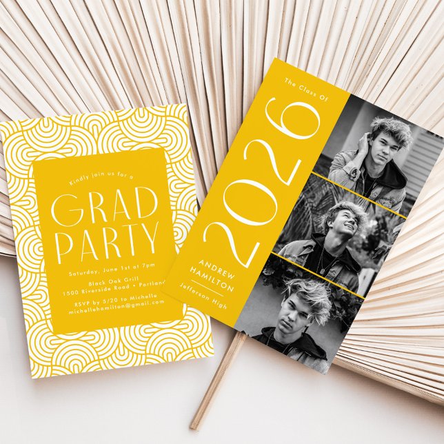 Invitación Moderno Partido de Graduación de Fotografía Amaril (Subido por el creador)