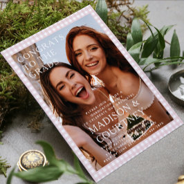 Invitación Moderno Partido de Graduación de Fotografía Beige-