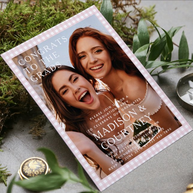 Invitación Moderno Partido de Graduación de Fotografía Beige- (Subido por el creador)