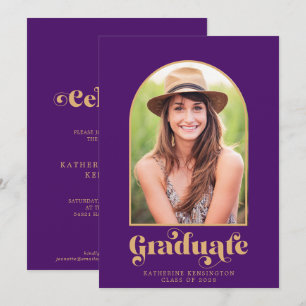 Invitación Moderno Partido de Graduación de Fotografía del Ar