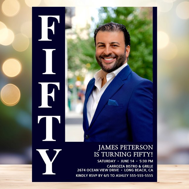 Invitación Moderno partido de los 50 años de la Fama 50 (Subido por el creador)