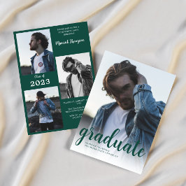 Invitación Moderno Partido Mínimo de Graduación de Fotografía