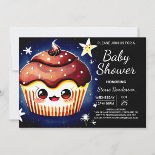 Invitación Moderno Personalizado Elegant Muffin Boy Baby Show