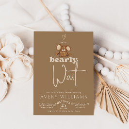 Invitación Moderno, podemos esperar a Baby Shower