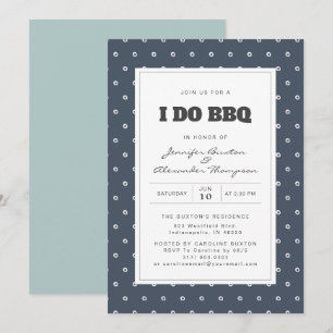 Invitación Moderno puntos de la Marina Smoky Yo Hago Partido 