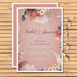 Invitación Moderno Romántico Jardín Floral Bridal Ducha