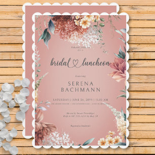 Invitación Moderno Romántico Jardín Floral Bridal Luncheon