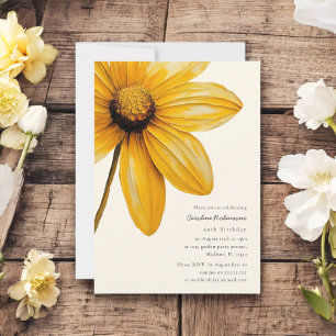 Invitación Moderno, sencillo y elegante cumpleaños número 60