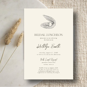 Invitación Moderno Shell Beach Ocean Boda Bridal Luncheon