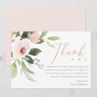 MODERNO TRENDY RUBOR PINK ROSE BABY SHOWER GRACIAS