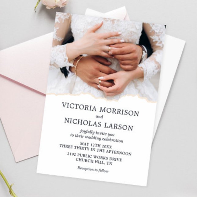 Invitación Moderno y elegante anillo de novia y Boda de Groom (Subido por el creador)