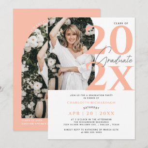 Invitación Moderno y elegante arco de fotos de la fiesta de g