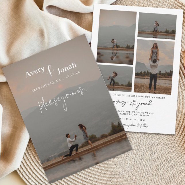 Invitación Moderno y elegante Boda fotográfico 5 (Subido por el creador)