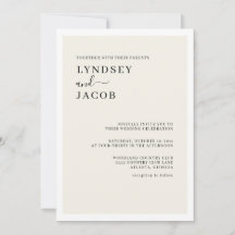 Moderno y elegante Boda negro y crema