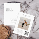 Invitación Moderno y elegante Boda todo en uno de color gris<br><div class="desc">Elegante y moderno Gris Gris Gris All-in-One Wedting</div>