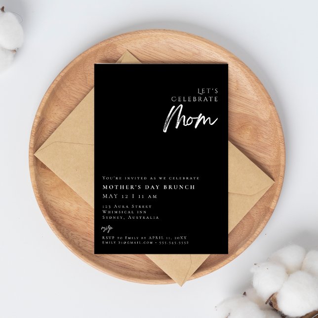 Invitación Moderno y elegante BRUNCH del día simple de la mad (Subido por el creador)