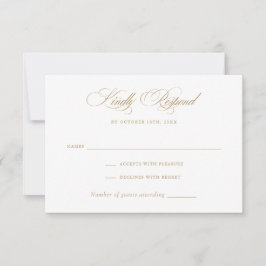 Invitación Moderno y elegante caligrafía Script Wedding RSVP