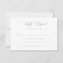 Moderno y elegante caligrafía Script Wedding RSVP