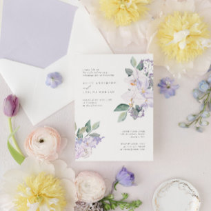 Invitación Moderno y elegante orquídeas y ambientalistas cena