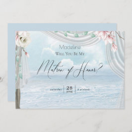 Invitación Moderno y elegante puerto de playa sé mi atrón de 