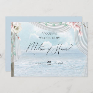 Invitación Moderno y elegante puerto de playa sé mi atrón de 