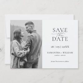 Invitación Moderno y Elegante Simple Save the Date