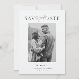 Invitación Moderno y Elegante Simple Save the Date