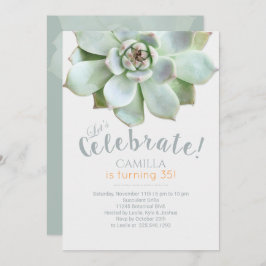 Invitación Moderno y exuberante fiesta de cumpleaños