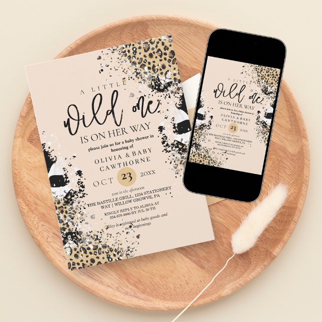 Invitación Moderno y minimalista Safari One Baby Shower (Subido por el creador)