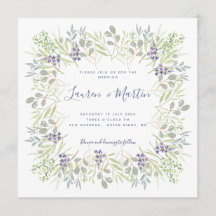 Moderno y rústico Boda floral y acuarela de aceitu