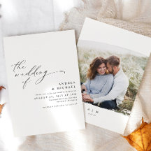 Moderno y simple Boda de fotografía elegante