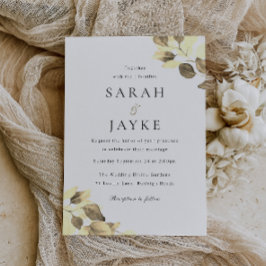 Invitación Moderno y simple Boda mínimo de hoja de oro