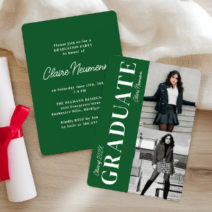 Invitación Moderno y simple fiesta de graduación de fotografí