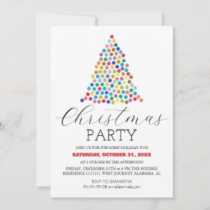 Invitación Moderno y simple Fiesta de Navidades de guiones el