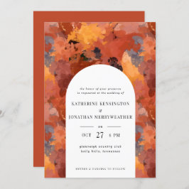 Invitación Moderno y sofisticado Terracotta Boho Invit Boda