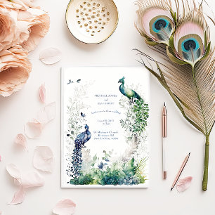 Invitación Moderno y Verde - Boda moderno contemporáneo
