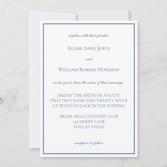 Invitación modernodern con patrón geométrico (Anverso)