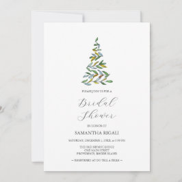 Invitación Modernos árboles de Navidad Ducha de novias