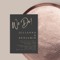 Modernos hacemos Boda elegante de pizarra negra be